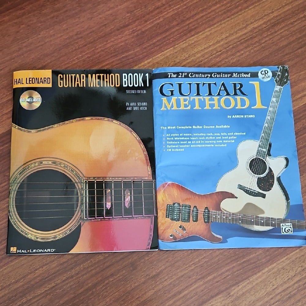 Guitar Method 1; 2 Books  One Of The Book Includes A CD